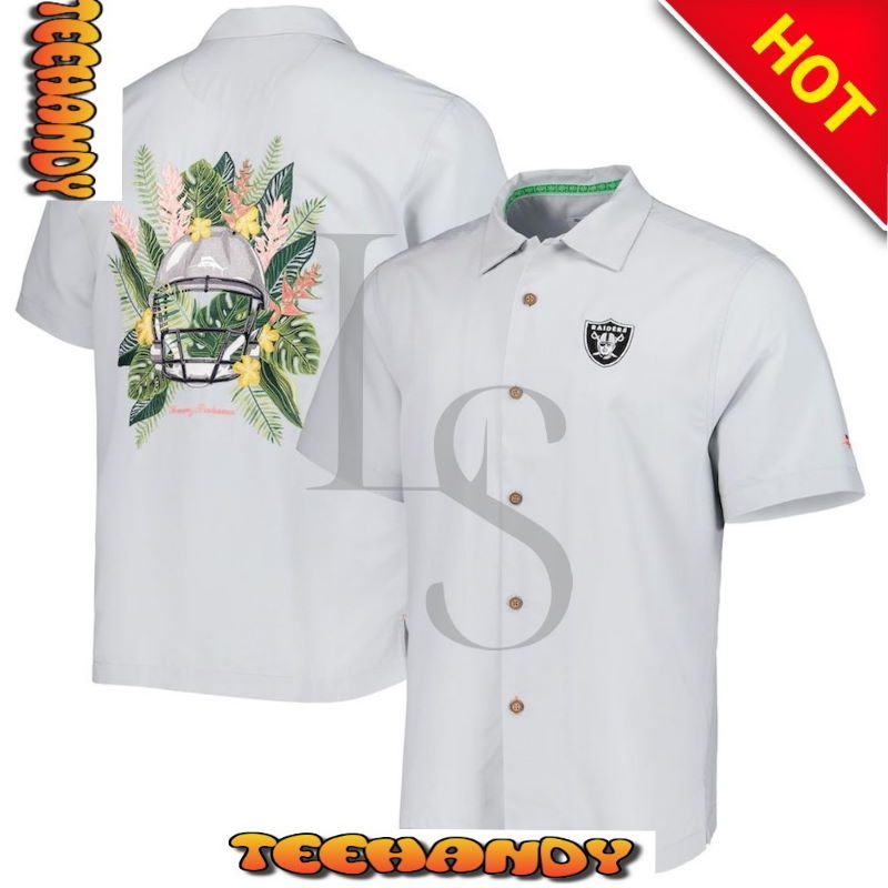 Las Vegas Raiders Print Swordfish Hawaiian Shirt