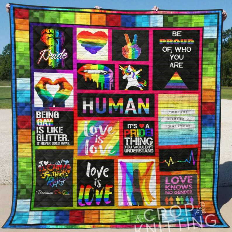 Lbgt 3D Customized Quilt Blanket