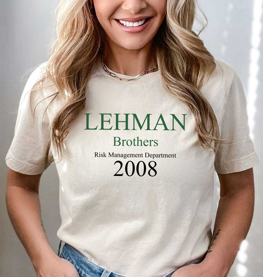 Lehman Brothers Risk Management Department 2008 T-Shirt