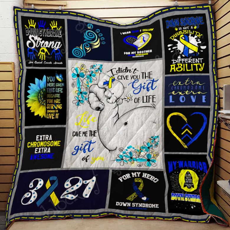 Life Gave Me The Gift Of You 3D Quilt Blanket