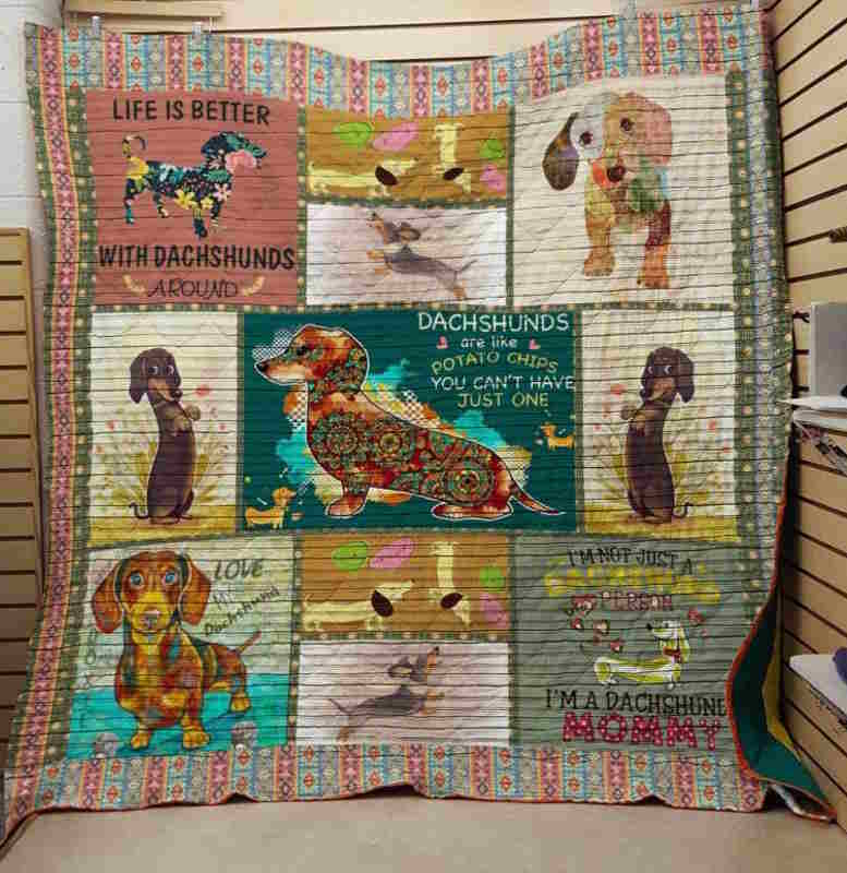 Life Is Better With Dachshund 3D Quilt Blanket