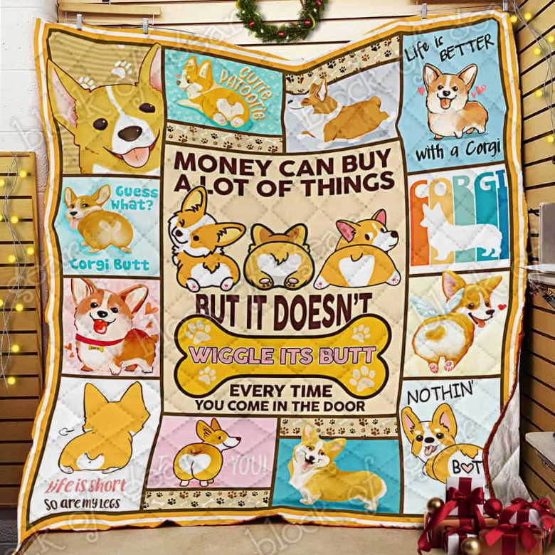 Life Is Better Withcorgi 3D Quilt Blanket