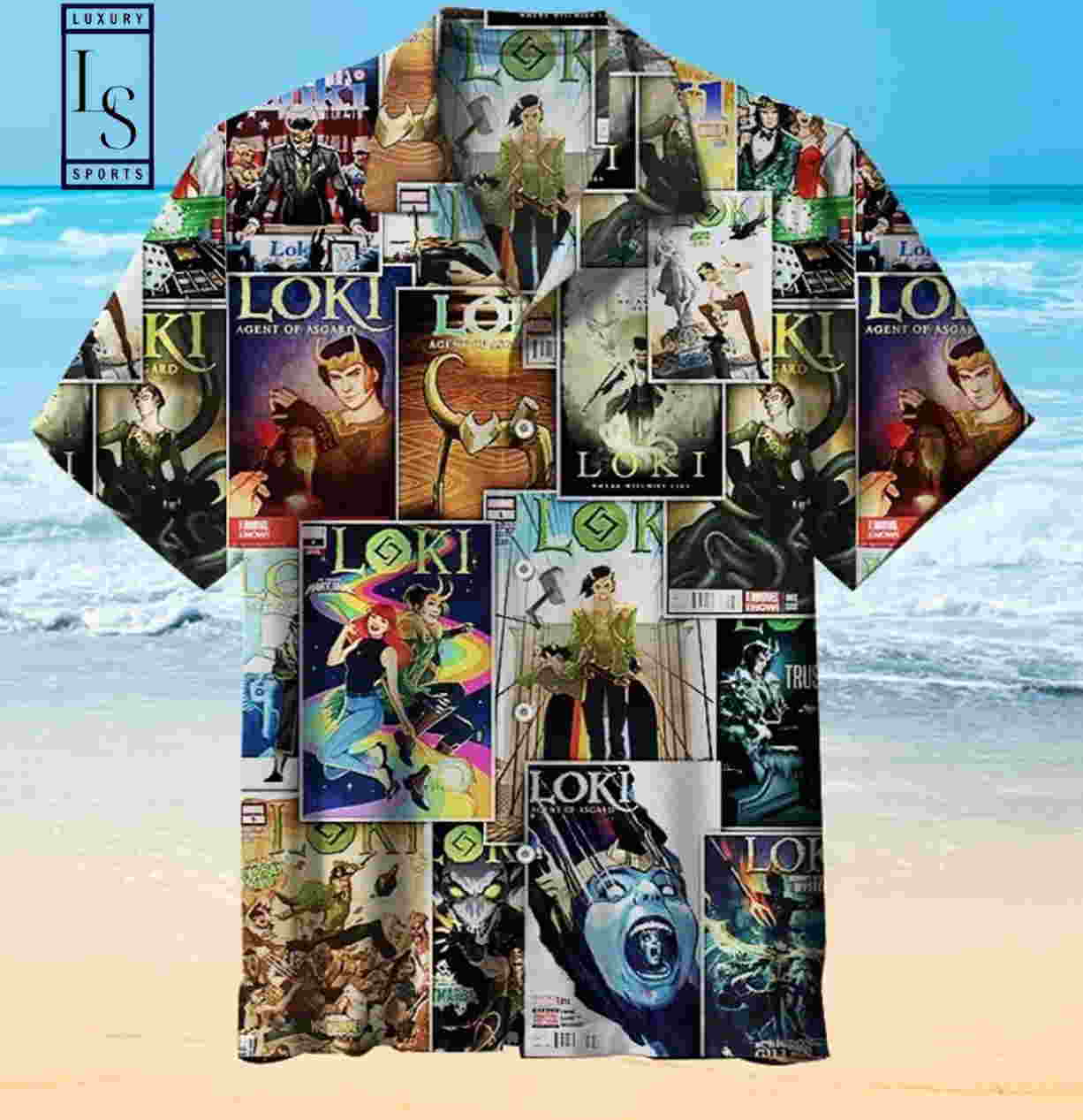 Loki Comics Cover Hawaiian Shirt