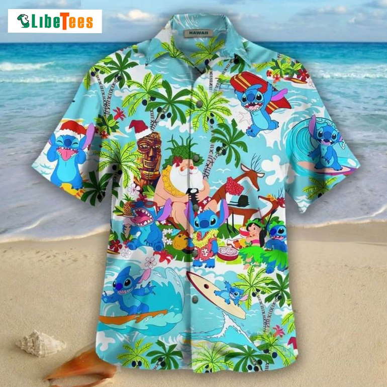 Loli And Stitch Beach Relax Hawaiian Shirt, Disney Hawaiian Shirt