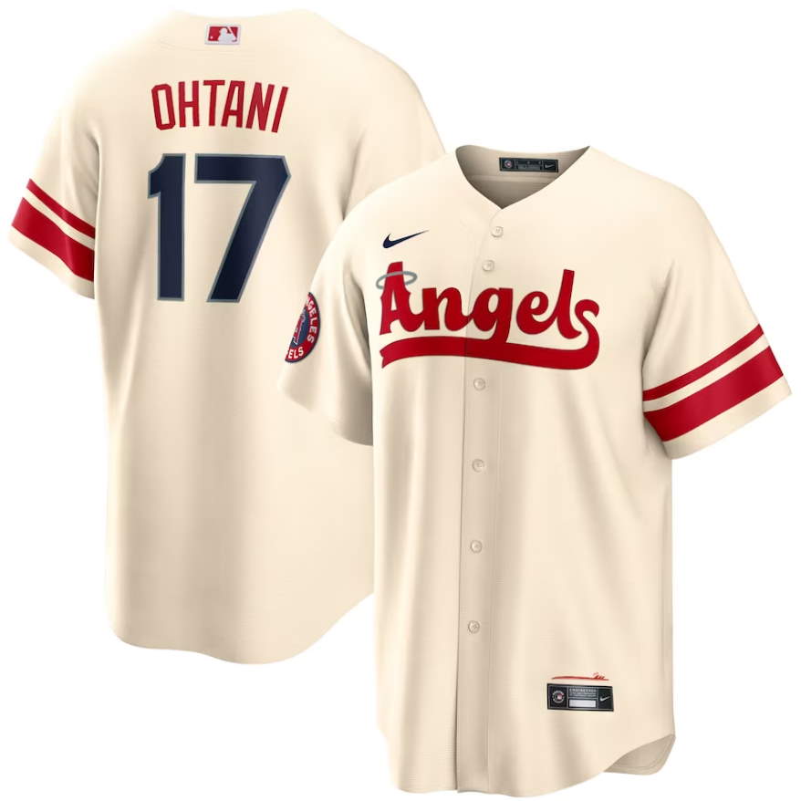 Los Angeles Angels Shohei Ohtani Cream 2022 City Connect Replica Player Jersey