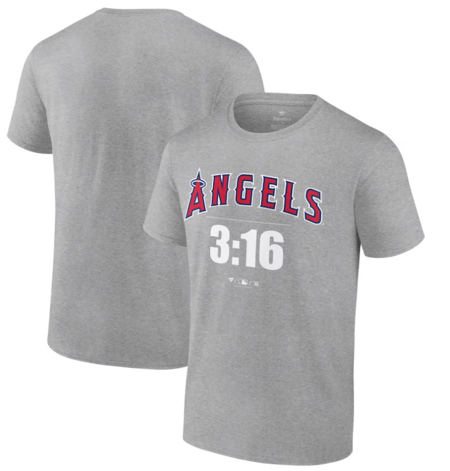 Los Angeles Angels Stone Cold Steve Austin Gray 3:16 T-Shirt