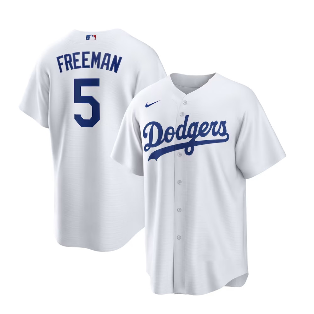 Los Angeles Dodgers Freddie Freeman White Replica Player Jersey