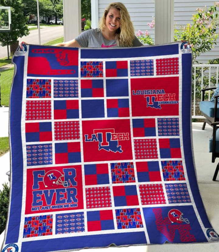 Louisiana Tech Bulldogs 3D Customized Quilt Blanket