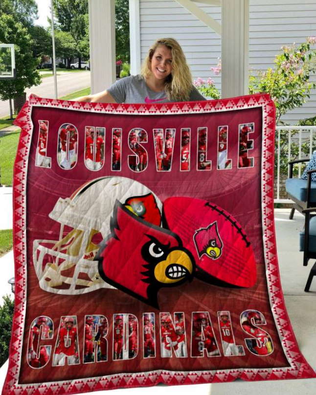 Louisville Cardinals 3D Customized Quilt Blanket