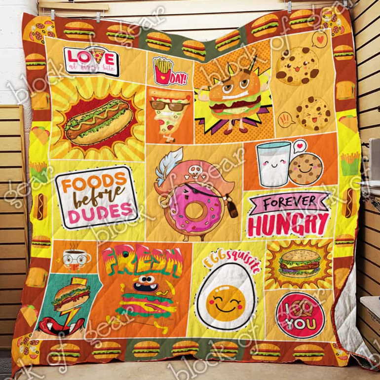 Love Food 3D Quilt Blanket