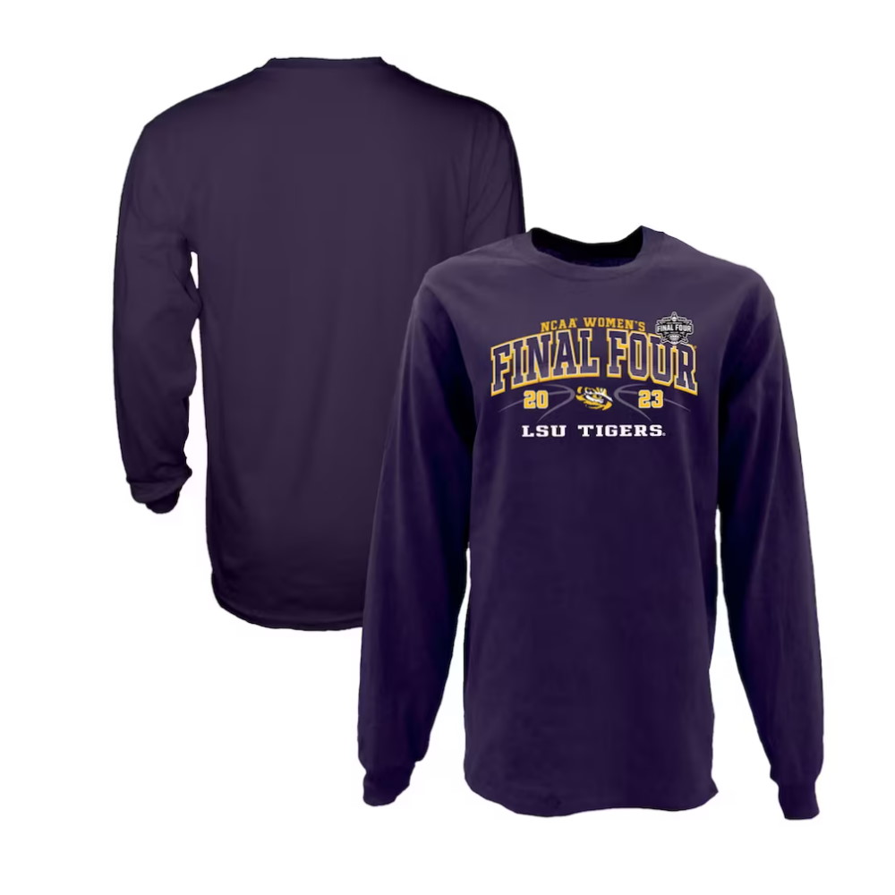 LSU Tigers 2023 NCAA Women’s Basketball Tournament March Madness Final Four Break Even Long Sleeve T-Shirt