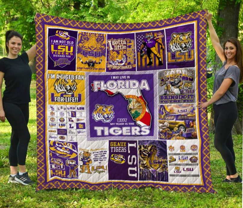 Lsu Tigers Florida 3D Customized Quilt Blanket