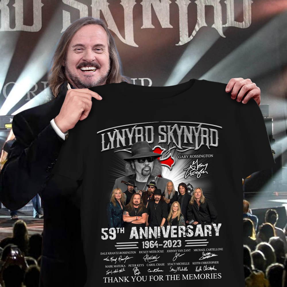 Lynyrd Skynyrd 59th Anniversary 1964-2023 Signatures Shirt