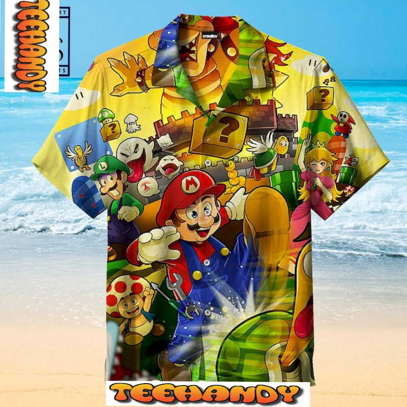 Mario Goal Hawaiian Shirt