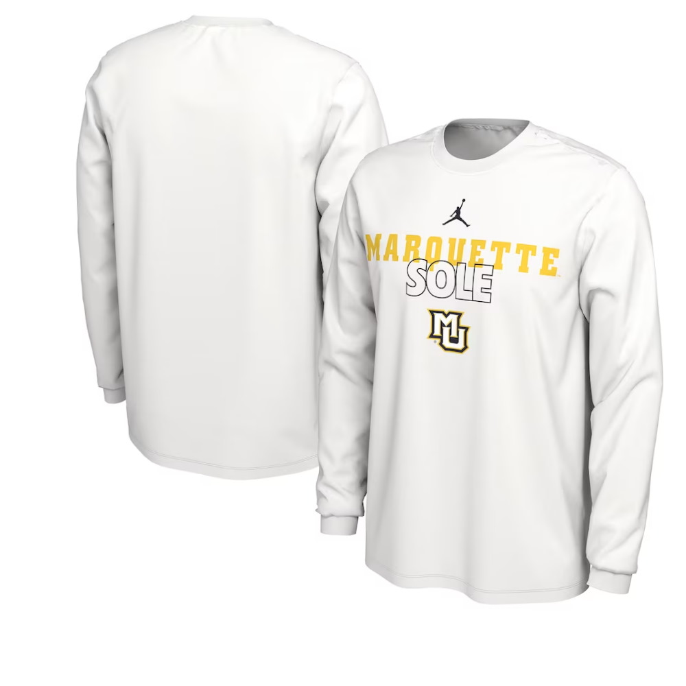 Marquette Golden Eagles On Court Long Sleeve T-Shirt