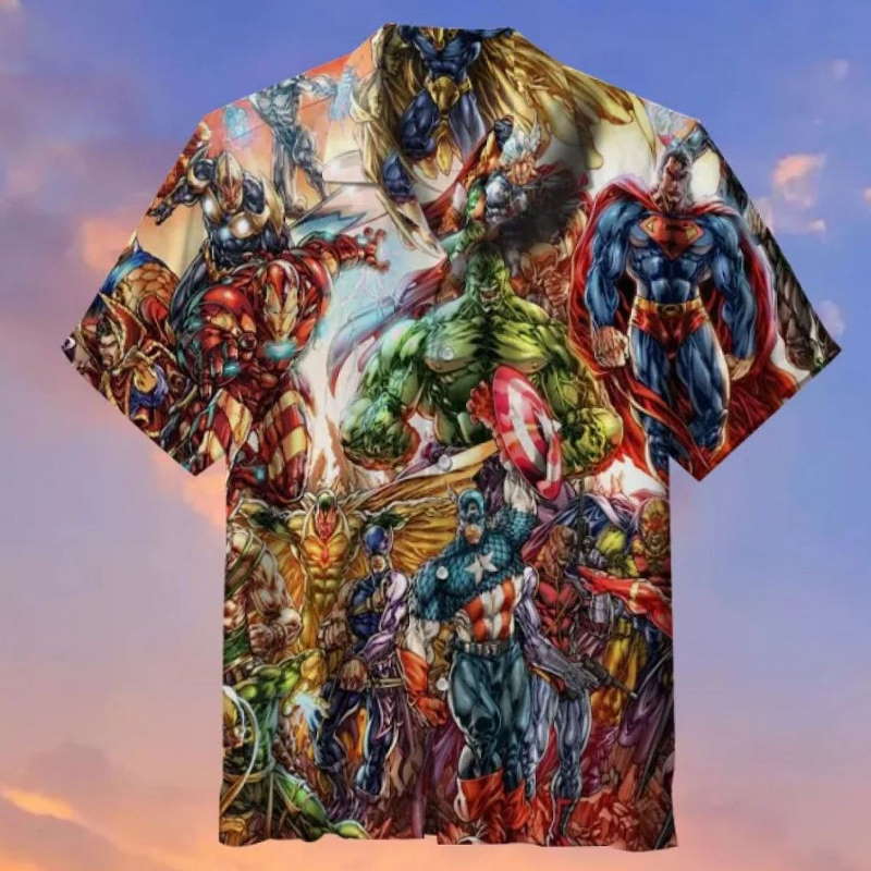 Marvel Universe Movie Superheroes Hawaiian Shirt