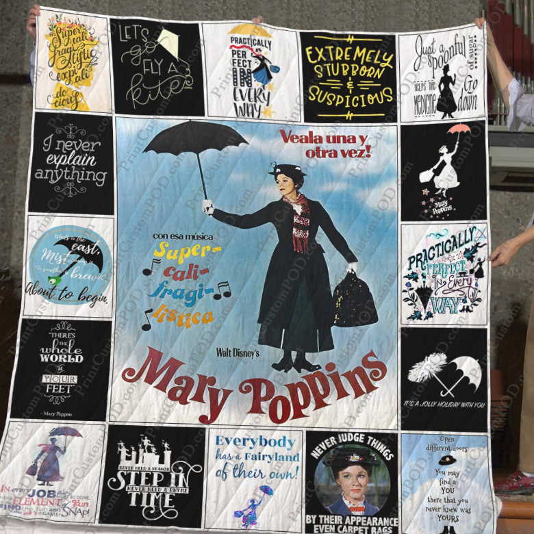 Mary Poppins 3D Customized Quilt Blanket