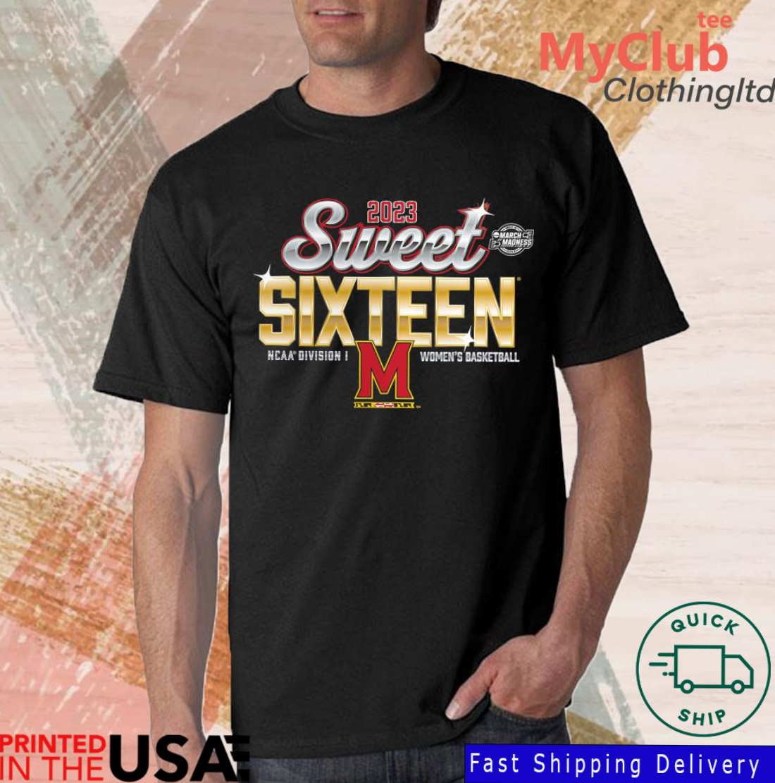 Maryland Terrapins 2023 NCAA Women’s Basketball Tournament March Madness Sweet 16 Shirt