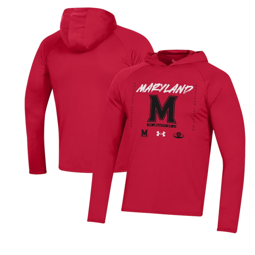 Maryland Terrapins Shooting Long Sleeve Hoodie T-Shirt