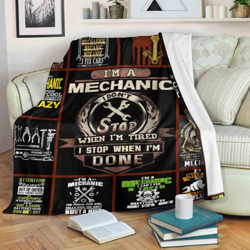 Mechanic Blankt 3D Quilt Blanket