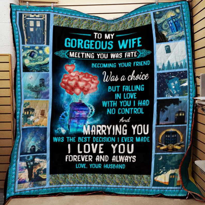 Meeting You Was Fate Doctor Btt Doctor Who 3D Quilt Blanket