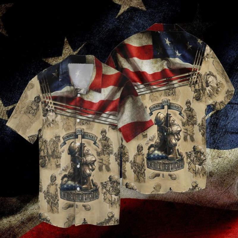 Memorial Day Honoring Our Heroes Remember Their Sacrifice Hawaiian Shirt