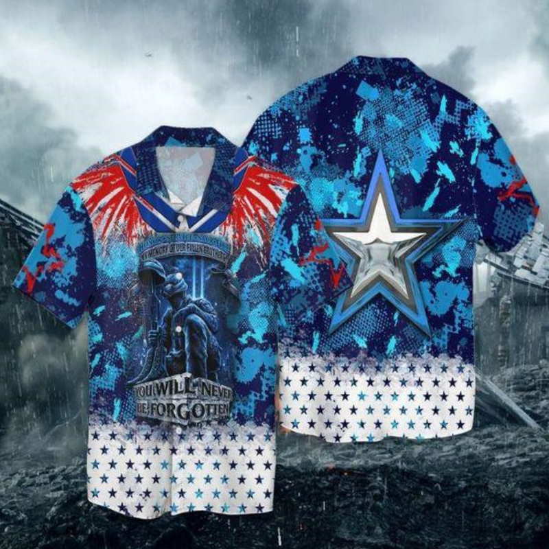 Memorial Day Veteran Honor Service Sacrifice You Will Never Be Forgotten Hawaiian Shirt