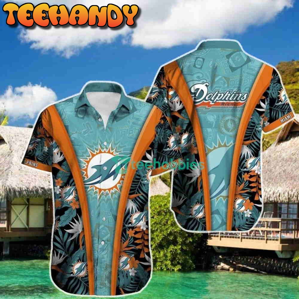 Miami Dolphins Tropical All Over Print Hawaiian Shirt