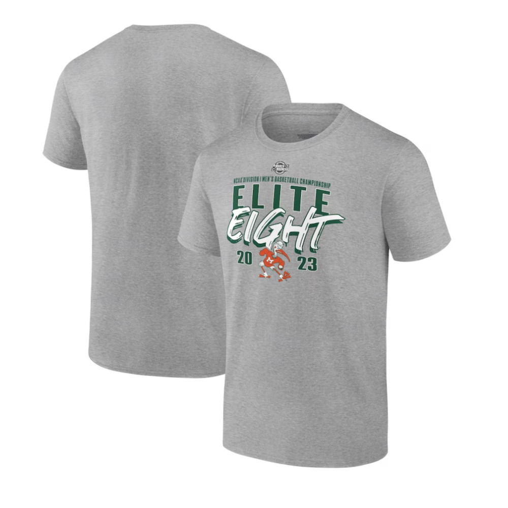 Miami Hurricanes 2023 NCAA Men’s Basketball Tournament March Madness Elite Eight Team T-Shirt