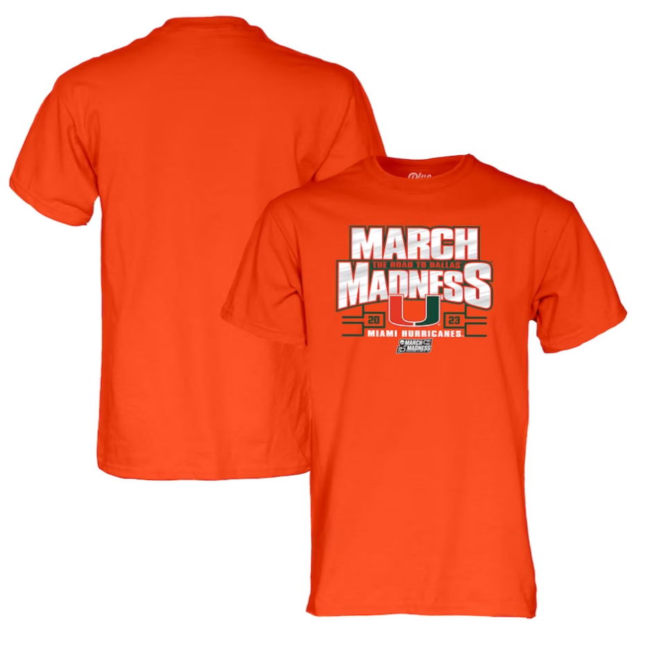 Miami Hurricanes 2023 NCAA Women’s Basketball Tournament March Madness T-Shirt