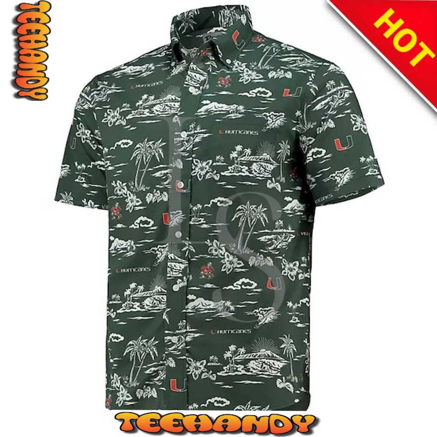 Miami Hurricanes Island Custom Hawaiian Shirt