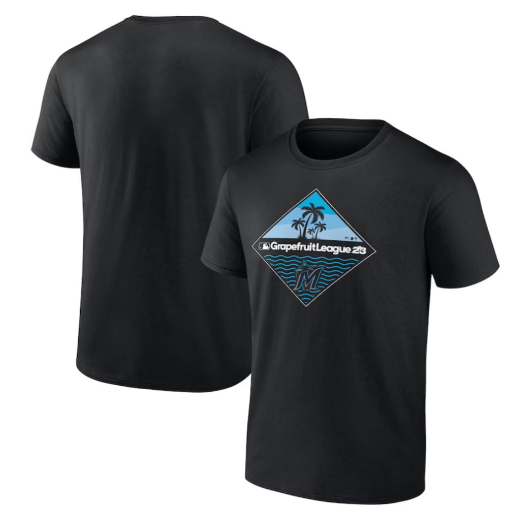 Miami Marlins 2023 MLB Spring Training Diamond T-Shirt