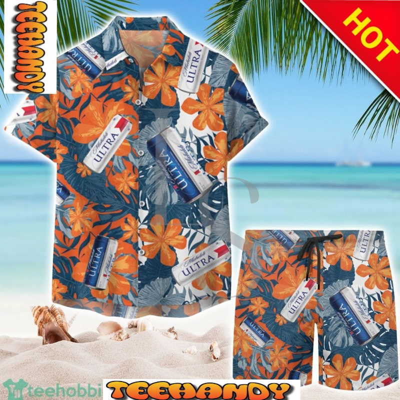 Michelob Ultra Beer Hawaiian Shirt and Short