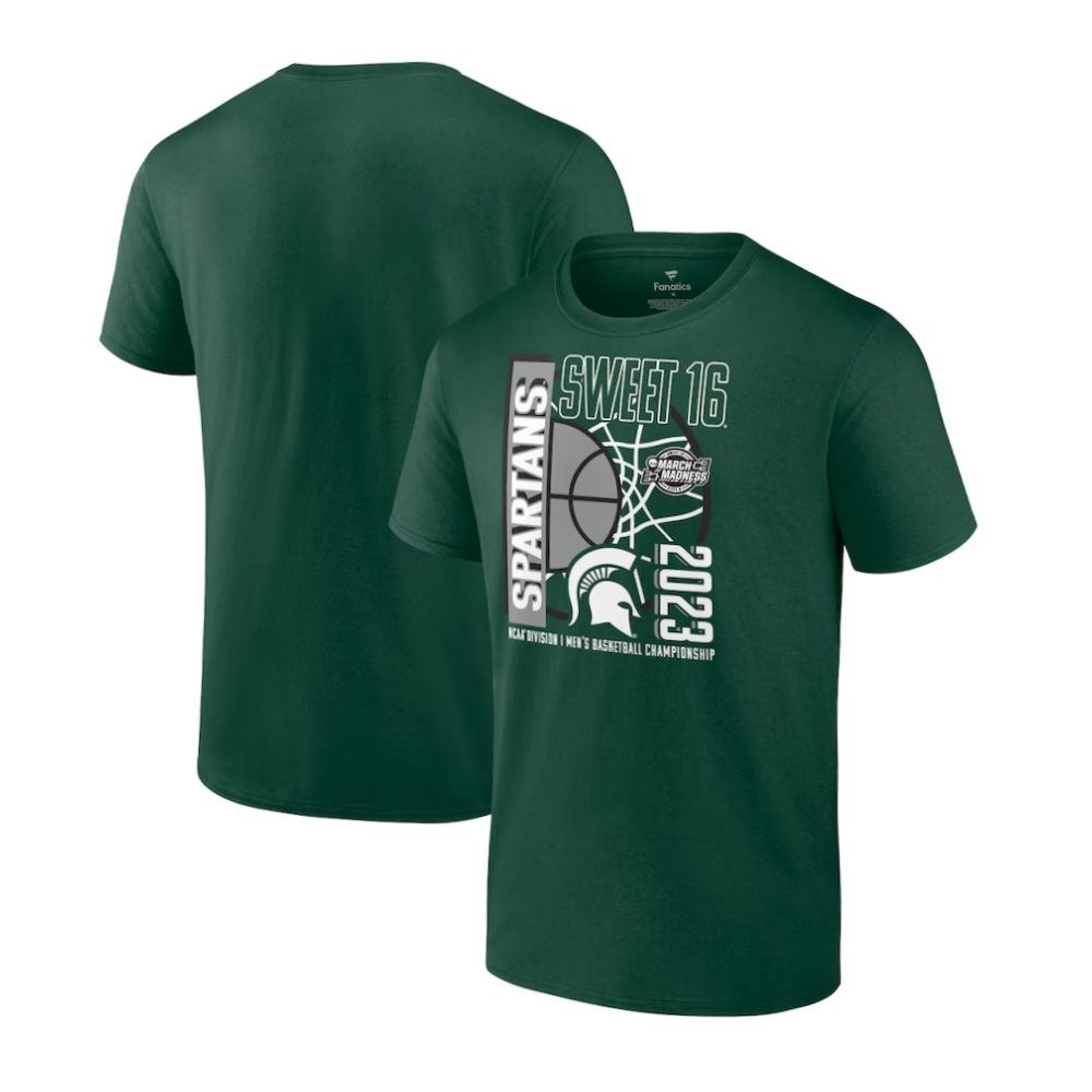 Michigan State Spartans 2023 NCAA Men’s Basketball Tournament March Madness Sweet 16 T-Shirt