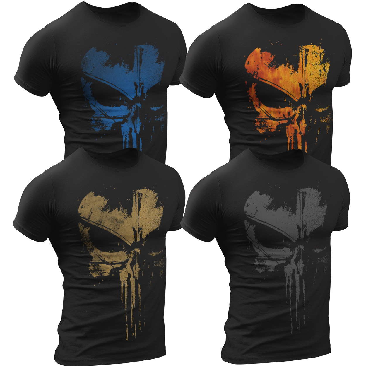 Military Grunt Reaper Death Skull T-Shirt