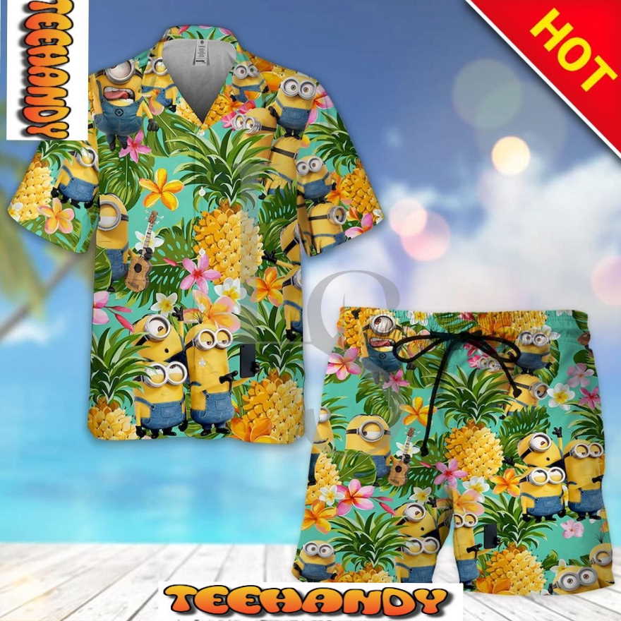 Minions Summer Hawaiian Shirt And Shorts