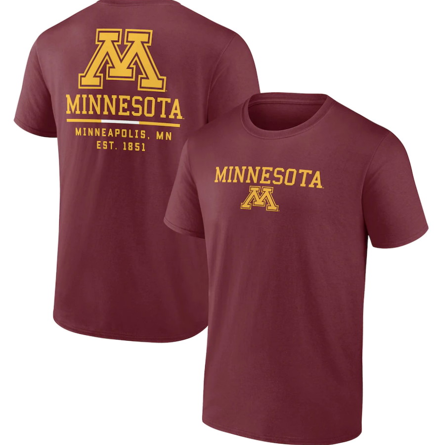 Minnesota Golden Gophers Game Day 2-Hit T-Shirt