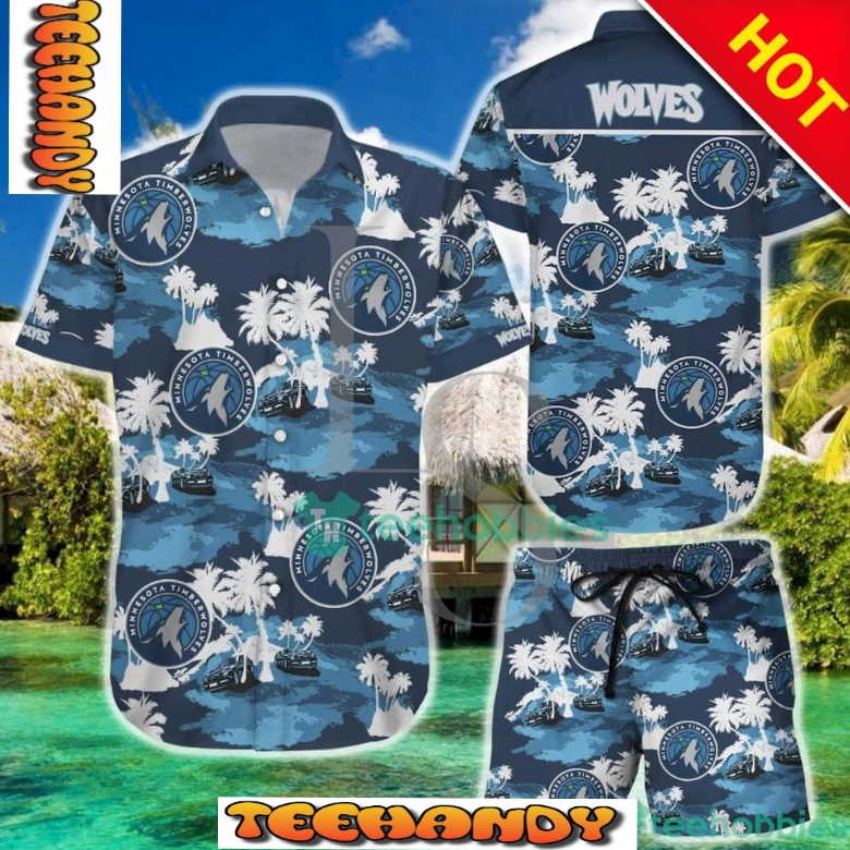 Minnesota Timberwolves Aloha Hawaiian Shirt And Short