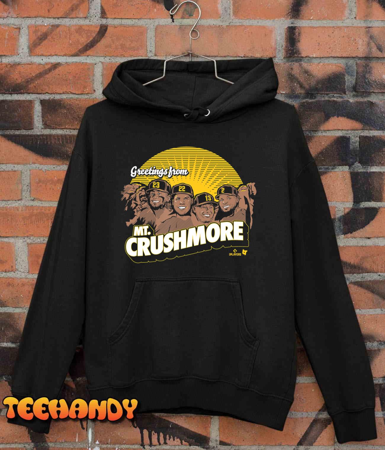 Mt. Crushmore 2023 – San Diego Baseball T-Shirt