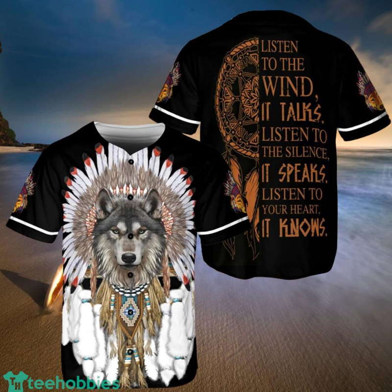 Native American Wolf Witch Baseball Jerseys Shirt