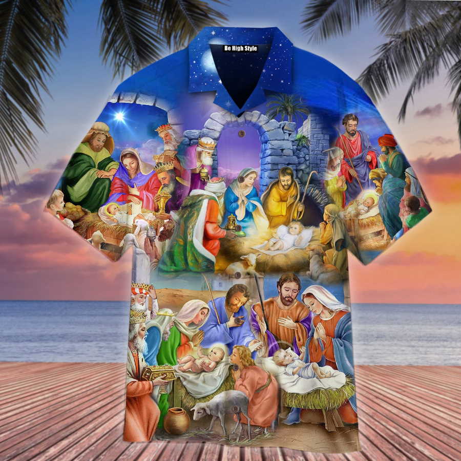 Nativity Christmas – Birth Of Jesus Hawaiian Shirt