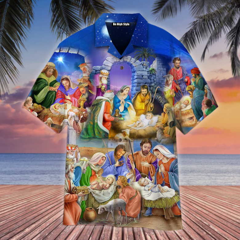 Nativity Christmas – Birth Of Jesus Hawaiian Shirt