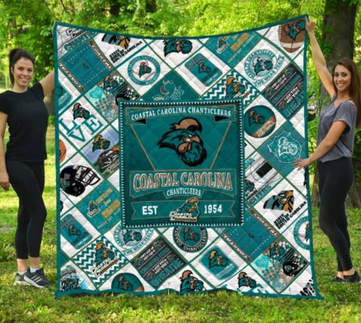 Ncaa Coastal Carolina Chanticleers Quilt Blanket