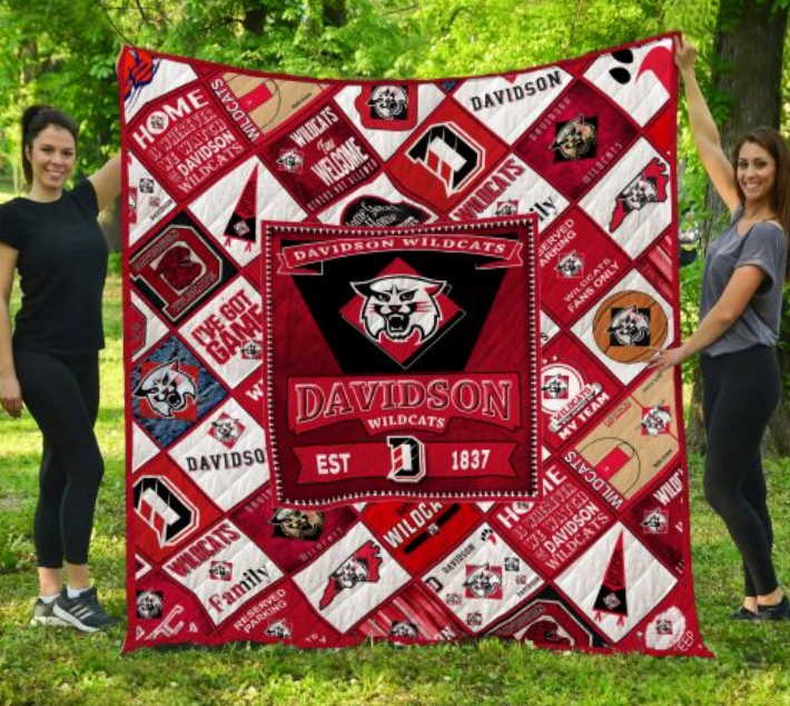 Ncaa Davidson Wildcats 3D Customized Quilt Blanket