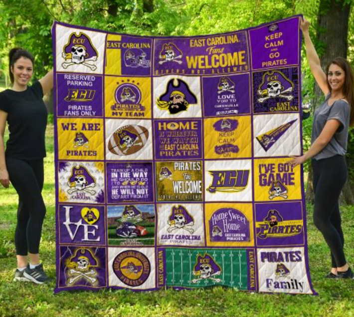 Ncaa East Carolina Pirates 3D Customized Quilt Blanket