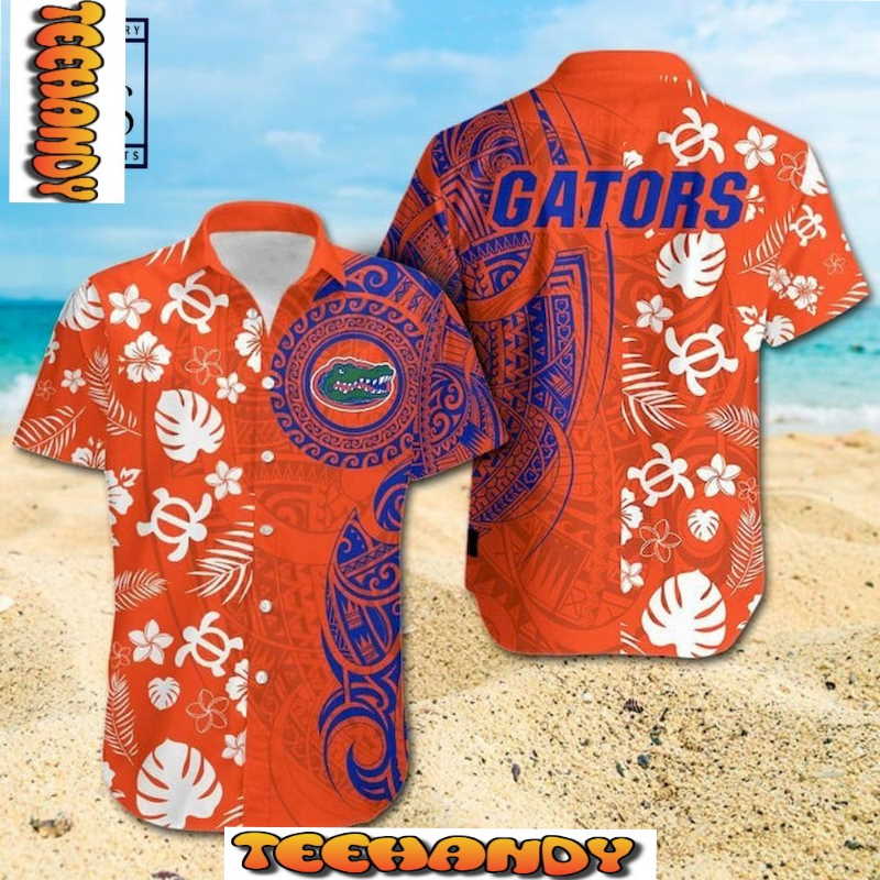 NCAA Florida Gators Samoan Print Hawaiian Shirt