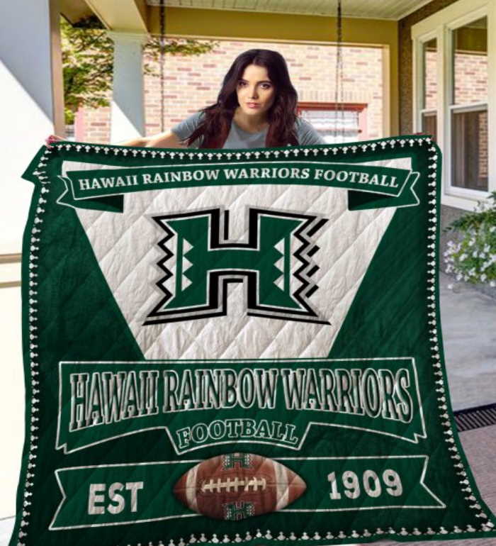 Ncaa Hawai’I Rainbow Warriors 3D Customized Quilt Blanket