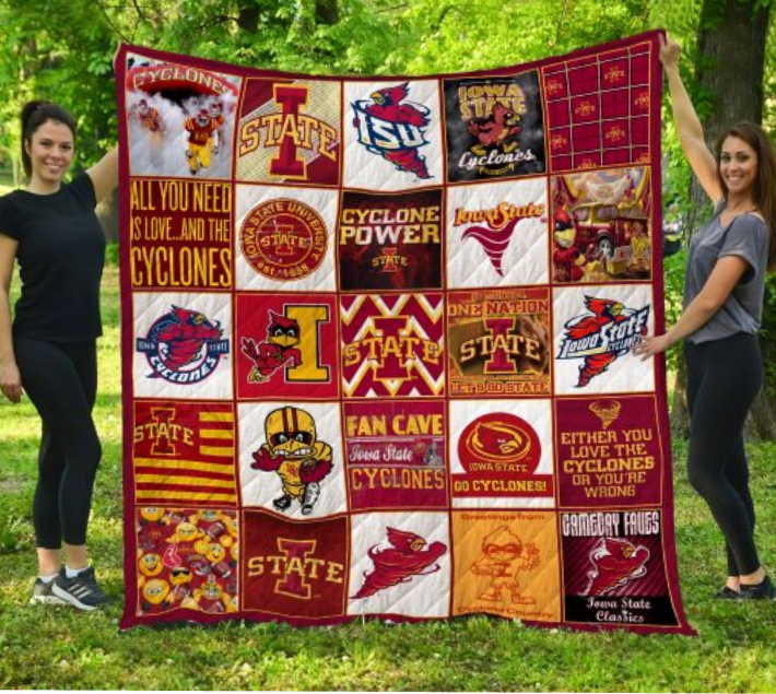 Ncaa Iowa State Cyclones 3D Customized Quilt Blanket