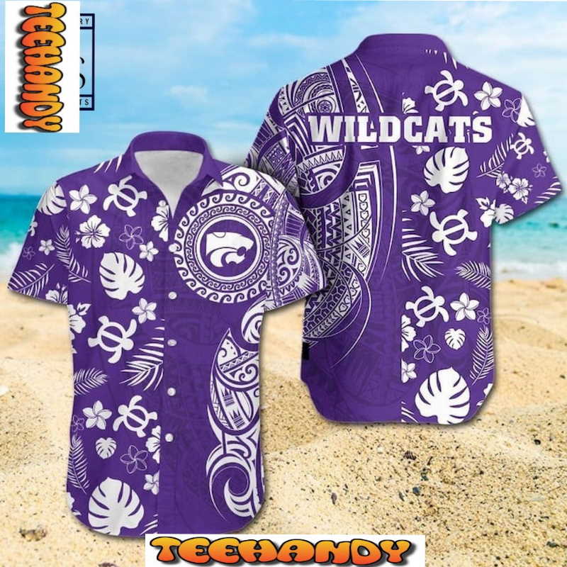 NCAA Kansas State Wildcats Samoan Print Hawaiian Shirt