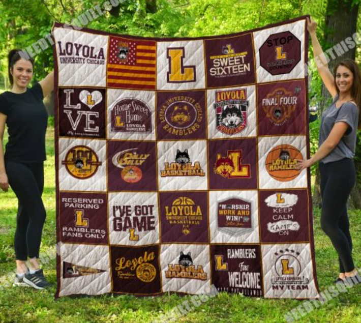 Ncaa Loyola Ramblers 3D Customized Quilt Blanket